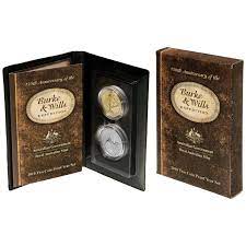 2010 150th Anniversary of the Burke & Wills Expedition 2 Coin Proof Set