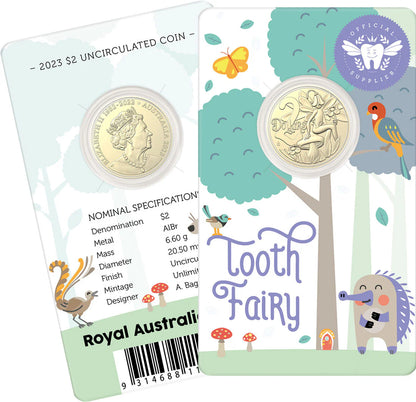 2023 $2 two dollar Tooth Fairy Coin Uncirculated on card