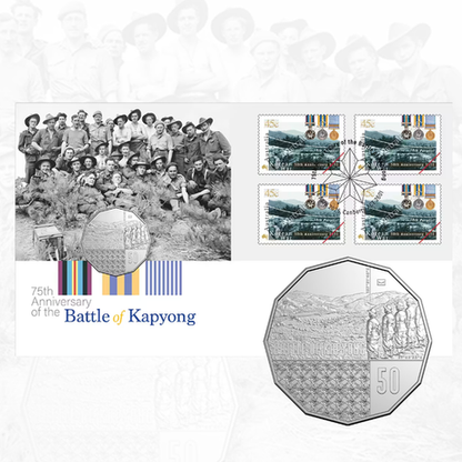 2026 50c Battle of Kapyong 75th Anniversary Envelope Privy Mark PNC