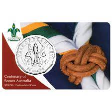 2008 Fifty Cent Centenary of the Scouts (50c) Uncirculated Australian Decimal Coin