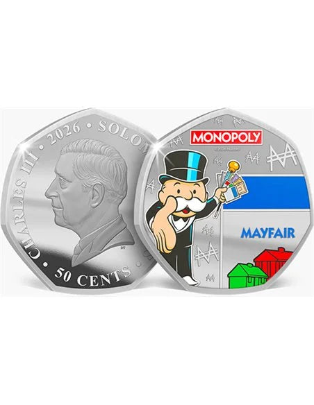 2026 Monopoly Legends of the Board .999 Silver Plated Six-Coin Set