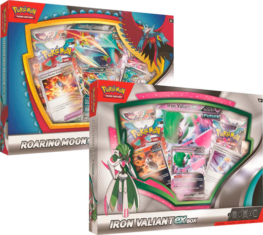 Pokémon TCG: Roaring Moon ex / Iron Valiant ex Box - PAIR