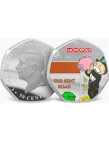 2026 Monopoly Legends of the Board .999 Silver Plated Six-Coin Set