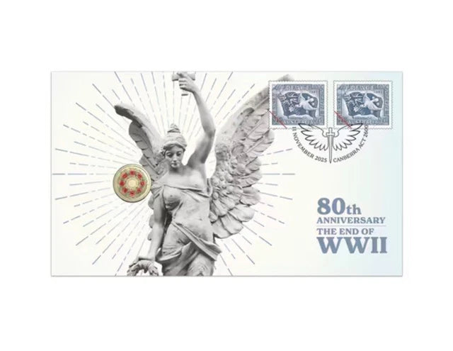 WWII 80th Anniversary Poppy Wreath 2025 $2 Coloured Uncirculated PNC