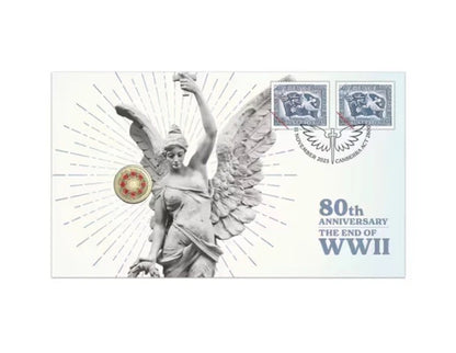 WWII 80th Anniversary Poppy Wreath 2025 $2 Coloured Uncirculated PNC