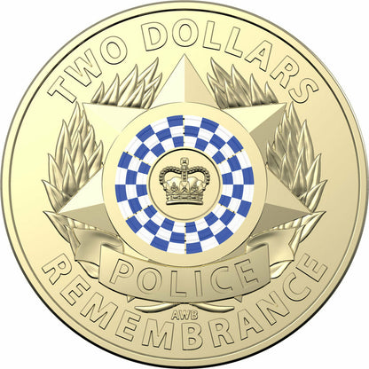 2019 $2 Police Remembrance Circulated coins