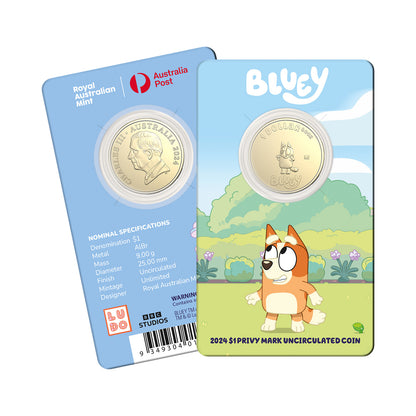 2024 Bluey Dollarbucks $1 Privy Mark Coin-in-Card – Bingo