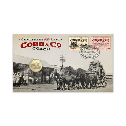 2024 $1 Centenary of Last Cobb & Co Coach PNC