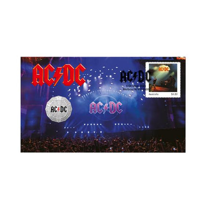 2023 AC/DC 50th Anniversary Australian 50c Coloured Coin PNC