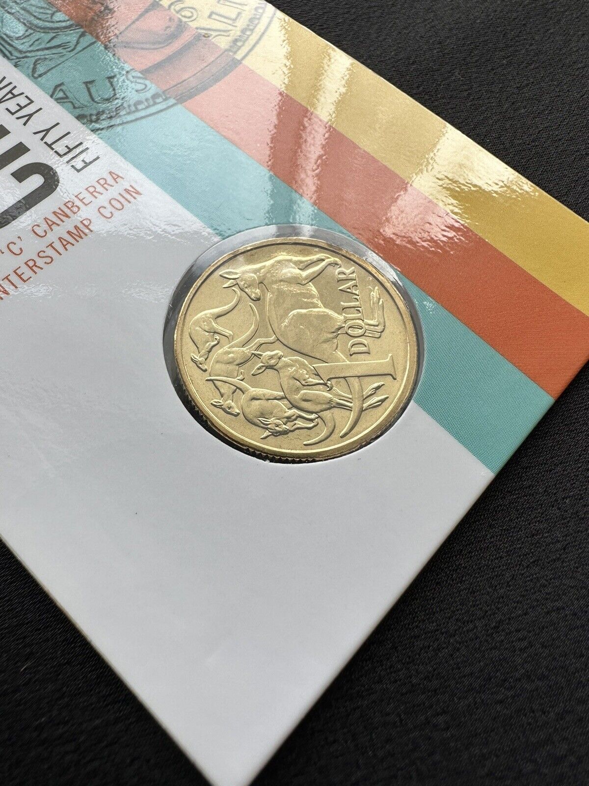 2016 $1 dollar 'C' Counterstamp (50 Years of Decimal Currency Changeover coin)