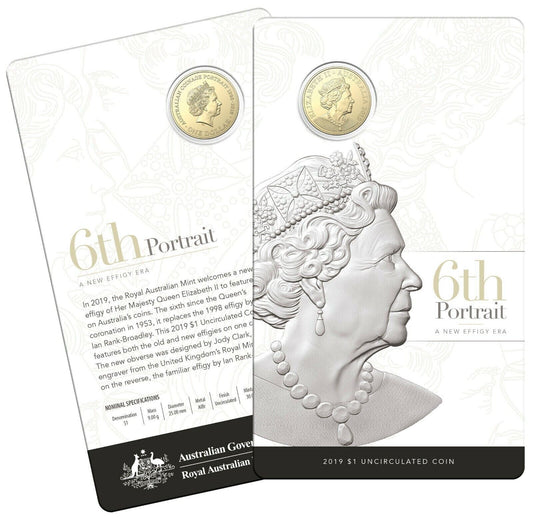 2019 $1 Double Header - 6th Portrait A New Effigy Unc Coin