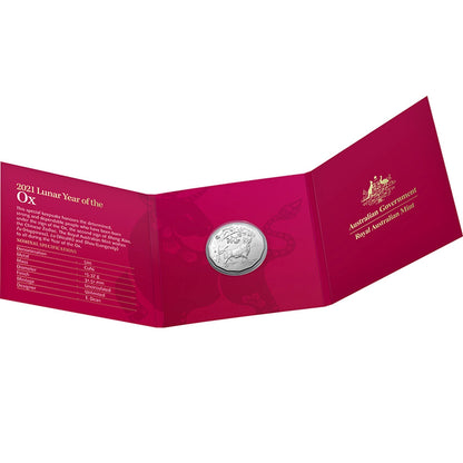 2021 Royal Australian Mint Fifty Cents 50c Lunar New Year of the Ox Tetra-Decagonal Lunar Series Coin