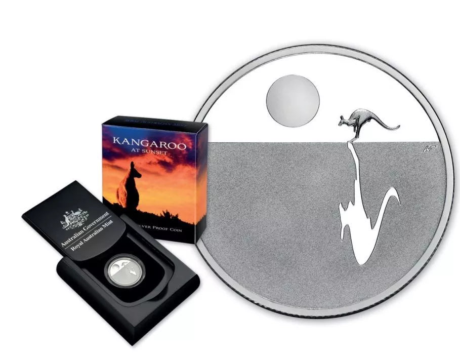 2014 $1 Kangaroo at Sunset Silver Proof Coin