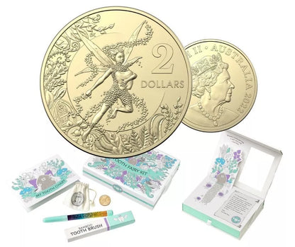 2022 $2 Two Dollar Tooth Fairy Kit with Coin in Capsule