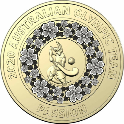 2020 $2 two dollar Tokyo Olympics Australia PURPLE PASSION ad- Circulated