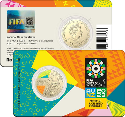 2023 $1 FIFA Women´s World Cup Australia & New Zealand Coloured Uncirculated Coin