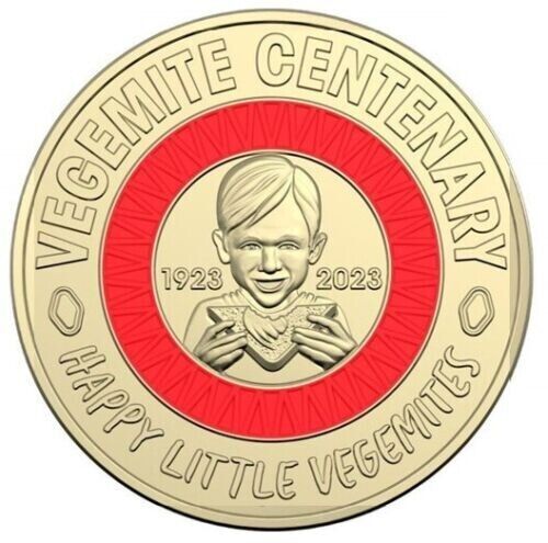 2023 Australian $2 Red coin Woolworths Centenary Vegemite