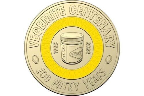 2023 Australian $2 Yellow coin Woolworths Centenary Vegemite