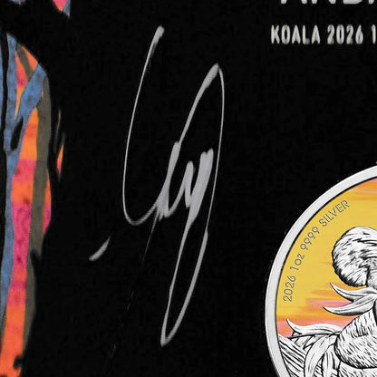 2026 $1 Brisbane Money Expo Koala Coloured SIGNED 1oz Silver Coin