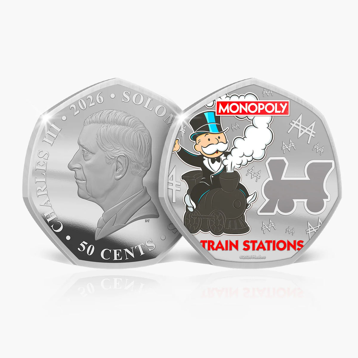 2026 Monopoly Legends of the Board .999 Silver Plated Six-Coin Set