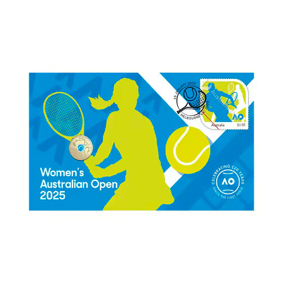 2025 $2 Australian Open Women's Postal Numismatic Cover (PNC)