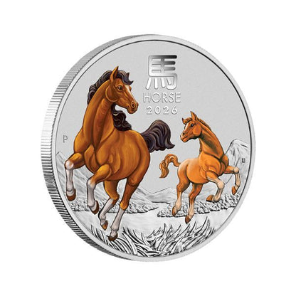 2026 Year of the Horse – 1/4oz Silver Coloured Coin (ANDA Money Expo Exclusive)